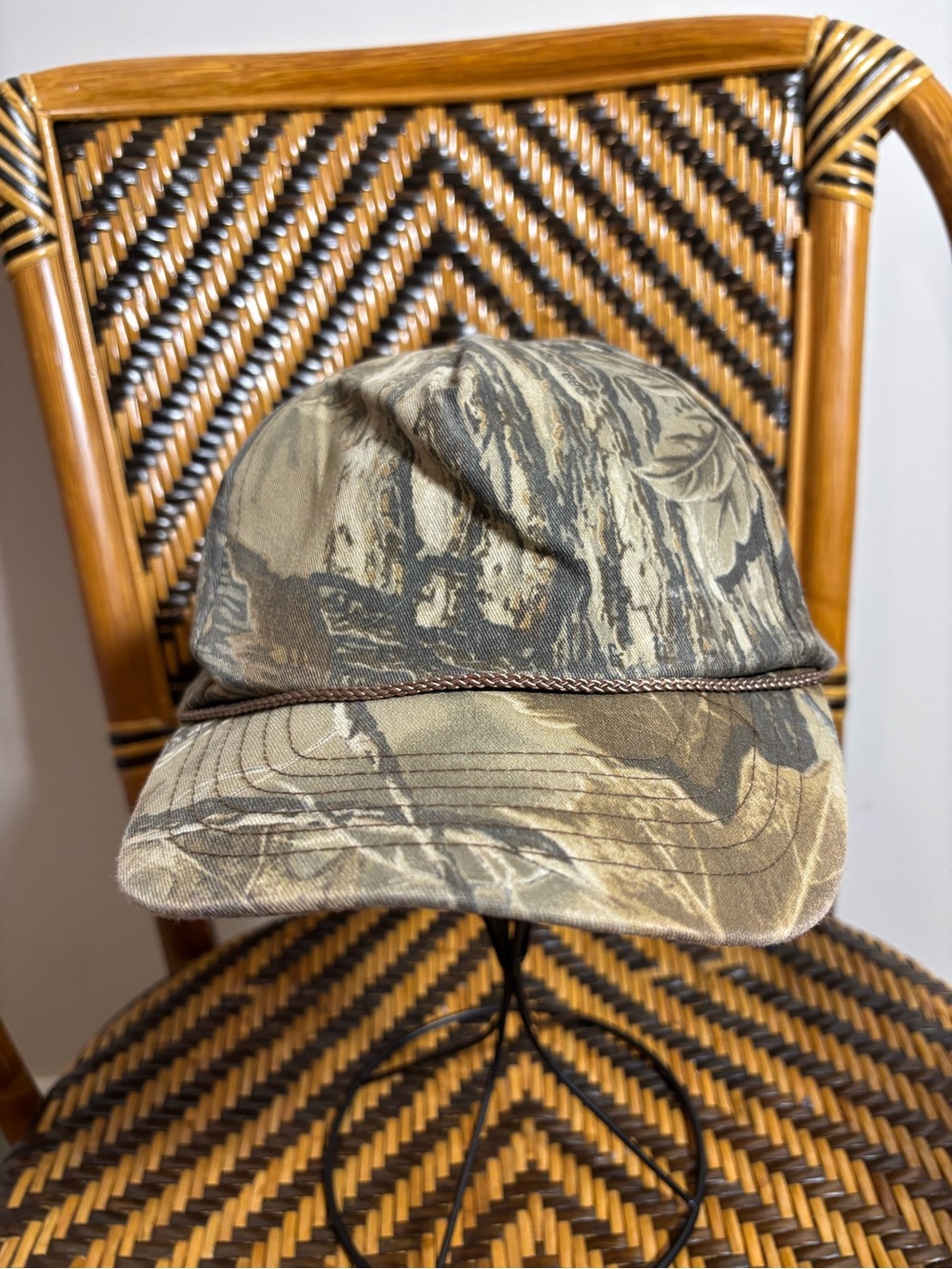 Vintage Realtree Camouflage Snapback Hat Hunting